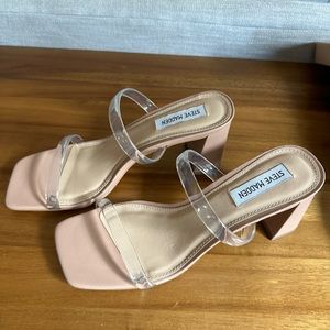 Steve Madden Lilah Heel in Clear